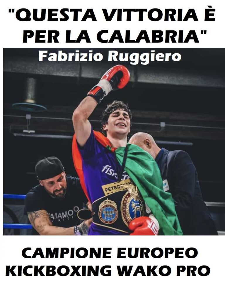 Fabrizio Pongo Ruggiero è campione d’Europa di Kickboxing Wako Pro