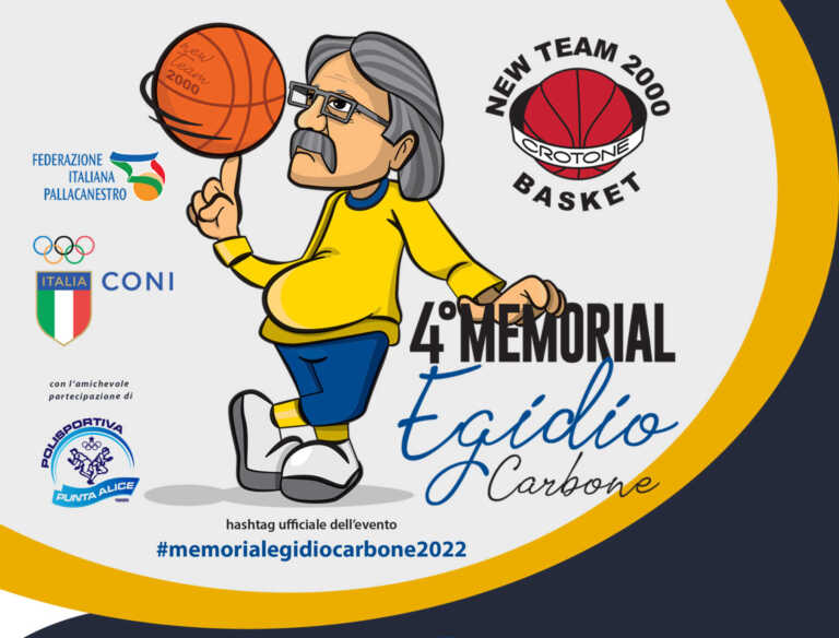 Basket, sabato 3 dicembre a Crotone il 4° Memorial Egidio Carbone
