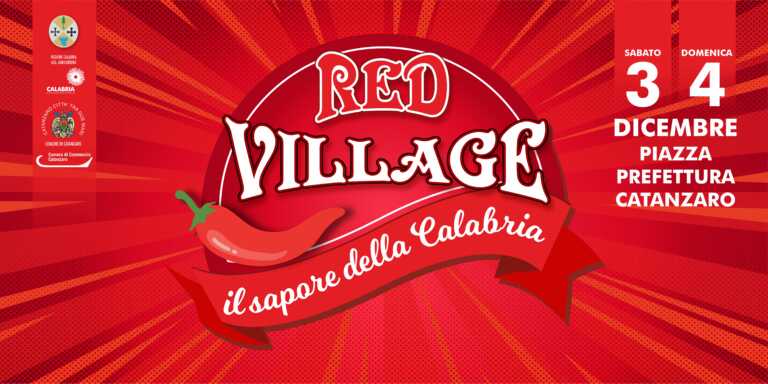 Catanzaro, il fine settimana sarà “red village”, il festival della Calabria in tavola