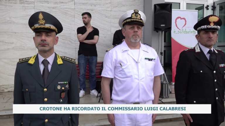 CROTONE HA RICORDATO IL COMMISSARIO LUIGI CALABRESI