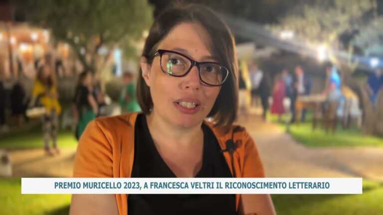 PREMIO MURICELLO 2023, A FRANCESCA VELTRI IL RICONOSCIMENTO LETTERARIO
