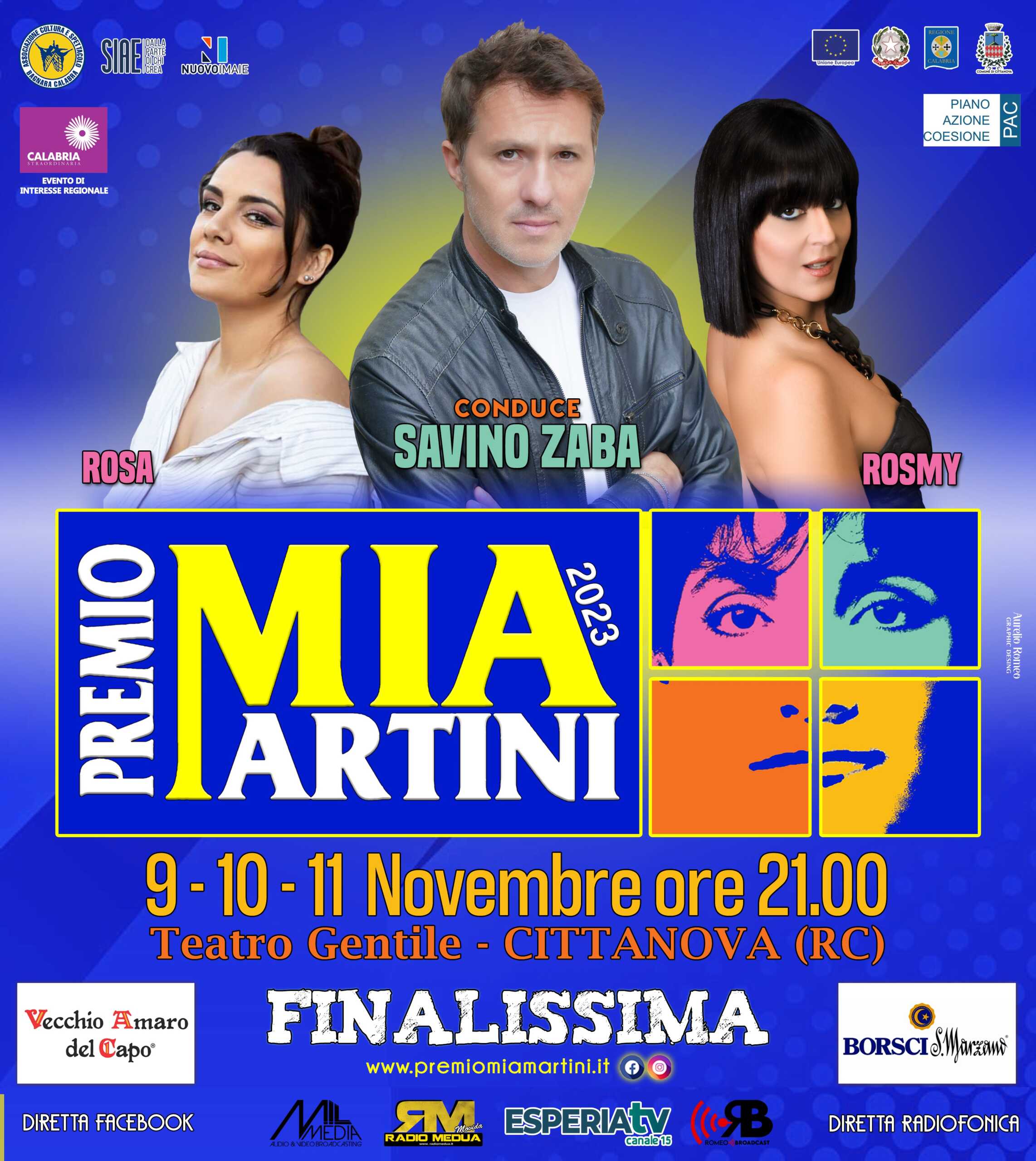 Premio Mia Martini 2023 9, 10 e 11 novembre a Cittanova (RC)