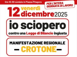 Sciopero generale CGIL, in Calabria manifestazione a Crotone